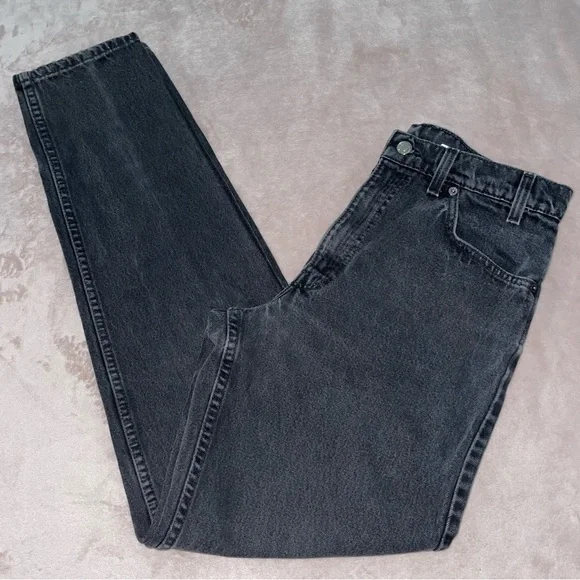 Y2K -1996-Vintage Levi’s 550 relaxed fit tapered leg orange tag Jean W33/L33/1/2 - Picture 4 of 13